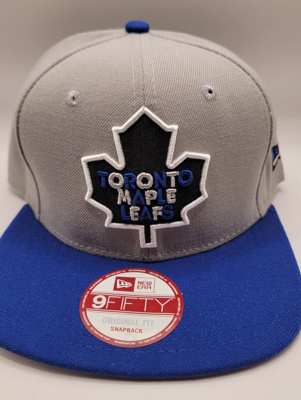 Toronto Maple Leafs Gray and Blue Snapback Hat - New Era 9FIFTY